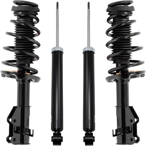 Detroit Axle - 4pc Struts Scruts for 2014-2020 Chevrolet Impala 2 Front Struts with Coil Spring 2 Rach Sucsorbers 2015 2016 2017 2018 2019 Suspension Repension in Kuwait