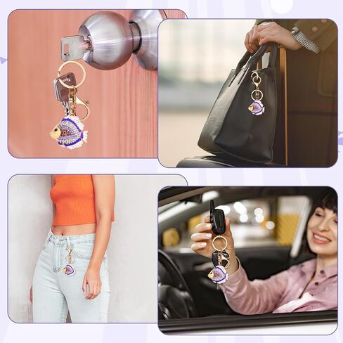 Crystals Swan Keychain BlingBling Rhinestones Keychain Cute Animal Key Chains for Women Gilrs Key Ring in Saudi Arabia