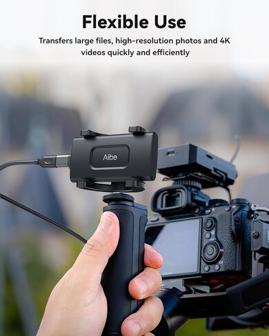 Aiibe External SSD 250GB External Hard Drive USB C Portable SSD, Up to 500MB/s, USB 3.1, External Solid State Drive 250GB USB SSD Drive for Laptop, Mac, PS4 (Black) in Kuwait