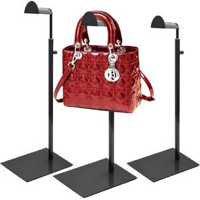 حامل شاشة محفظة ، 3 حزمة من محفظة الذهب تقف للعرض ، حامل حقيبة يد الفولاذ المقاوم للصدأ ، حامل أكياس الكتف القابل للتعديل ، للمتاجر التجارية والحفلات التجارية in Kuwait