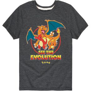 HYBRID APPAREL - Pokémon - Charmander See The Evolution - Youth Short Sleeve Graphic T-Shirt in Saudi Arabia