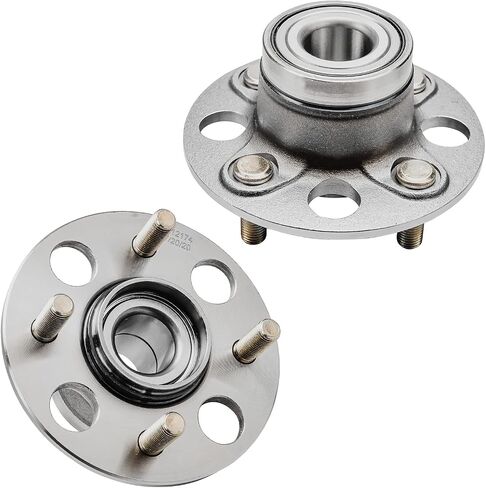 Detroit Axle - REAR 2PC WHELE HUBS for 01-05 Honda Civic ، 2 Complete Wheel Bearing and Hubs Assembly 2001 2003 2003 2004 2005 in Kuwait