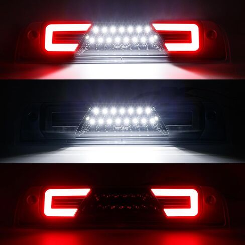 LED 3rd Third Brake Light Replacement for Ram 1500 2019 2020 2021 2022 2023 2024, Rear Center High Mount Stop Tail Lamp with Sealing Gasket, Ventilation Holes, Replace OE 68298380, Smoked Lens in Saudi Arabia