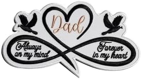 Memorial Collection: I Will Hold You in My Heart 1-pc, Iron-On Embroidered Patch, Sz 4", Tribute Patch, Loss Support in Kuwait