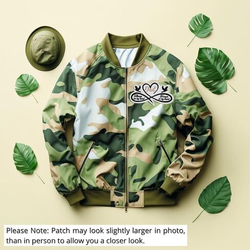 Memorial Collection: I Will Hold You in My Heart 1-pc, Iron-On Embroidered Patch, Sz 4", Tribute Patch, Loss Support in Kuwait