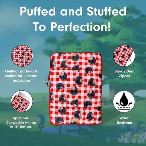Sonix x Sanrio | Puffy Laptop Sleeve | 15-16 Inch, Quilted Pillow Puffer Laptop Carrying Case, Computer Sleeve | Hello Kitty & Friends Stickers in Kuwait