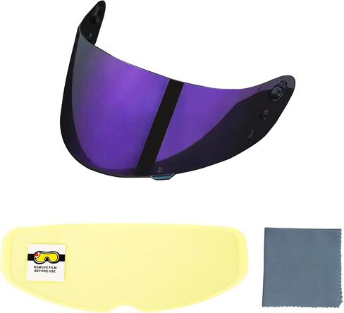 ICON IC04 Airframe Pro Airmada Airform Motorcycle Helmet Shield with Professional Anti Fog Film Set (Purple + Antifog Film) in Kuwait