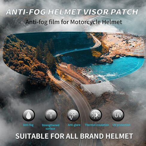 ICON IC04 Airframe Pro Airmada Airform Motorcycle Helmet Shield with Professional Anti Fog Film Set (Purple + Antifog Film) in Kuwait