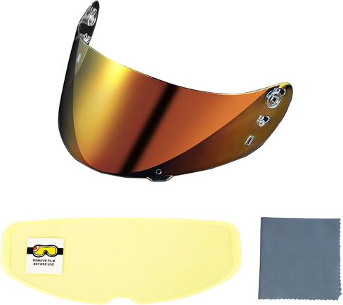 ICON IC04 Airframe Pro Airmada Airform Motorcycle Helmet Shield with Professional Anti Fog Film Set (Purple + Antifog Film) in Kuwait