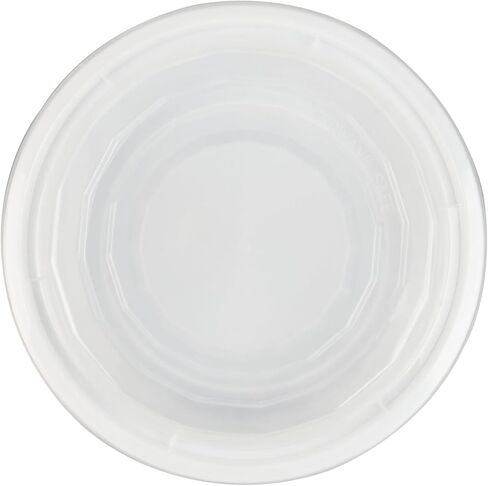 Restaurantware Asporto 16 Ounce To Go Boxes, 50 Microwavable Take Out Food Containers - Clear Plastic Lids Included, Do Not Contain BPA, White Plastic Catering Food Containers, Disposable, Round in Kuwait