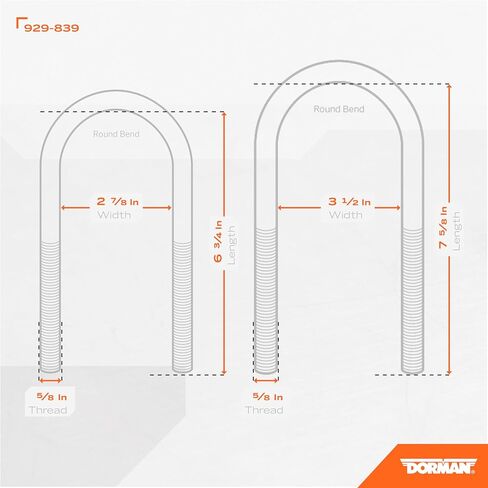 Dorman 929-839 Leaf Spring Axle U-Bolt Kit متوافق مع نماذج شيفروليه/GMC المحددة in Saudi Arabia