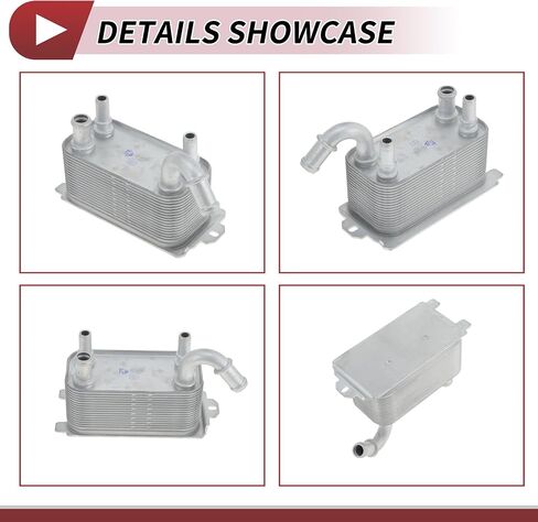 ACROPIX Engine Oil Cooler for Volvo S80 2008-2013 Transmission Oil Cooler Trans Cooler No.6G917A095/30792231 Aluminum Alloy Silver Tone 1 Pcs in Saudi Arabia