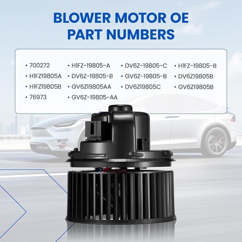 HVAC Blower Motor 700272 Compatible with Ford C-Max 13-18, Escape 13-19, Focus 12-18, Transit Connect 14-18, 76973, DV6Z19805B, A/C Blower Motor Assembly in Saudi Arabia