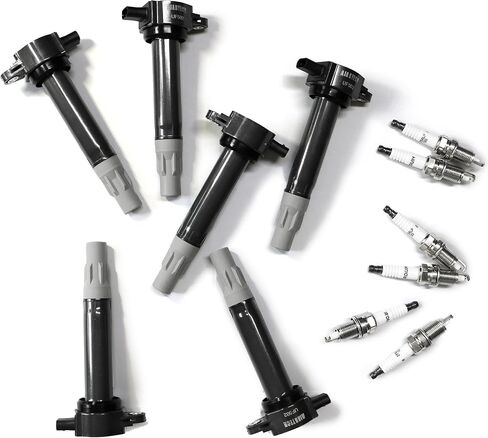 UF651 Ignition Coil & 9686 Iridium Spark Plug Plug Pack متوافقة مع 12-20 Kia Forte 5 Koup Soul Hyundai Elantra GT Coupetucson OE#9417、93175、94705、9723、97390、5356 、 xp5702、18846-11070 in Kuwait