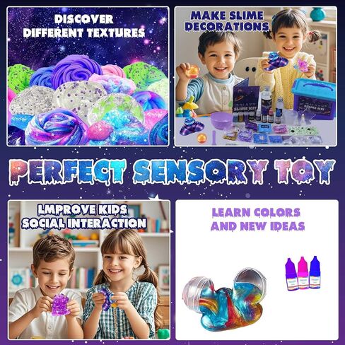 مجموعة Mini Ice Cream Slime For Girls ، طقم صنع الوحل الزبدة الرقيقة ، مجموعة SIY Slime مع 30+ قطعة للأعمار من 8 إلى 12 عامًا ، فكرة هدية عطلة ممتعة لعيد الميلاد وعيد الفصح in Kuwait