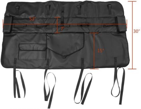 Width V1 Style PVC PVC PAD W/5 دراجة رفوف و 1 أداة سوداء PVC ل TACOMA لـ F450/F350/F250 Superduty لتندرا لكولورادو لـ F450/F350/F250 Superduty for Escalade Ext in Kuwait