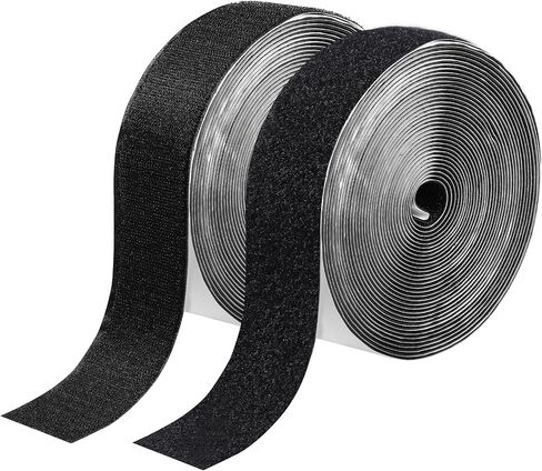 Hook and Loop Tape with Adhesive 5.1'' x 20 Feet, Self Adhesive Hook and Loop Strips Keep Sofa Cushions from Sliding, Keep Carpet in Place, Heavy Duty Non Slip Cushion Pads Sheets-Black in Kuwait