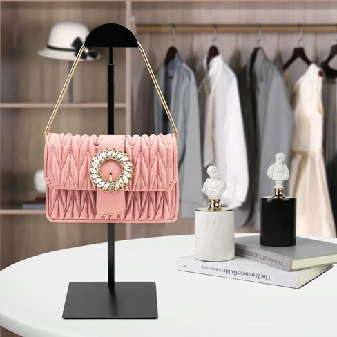 حامل شاشة محفظة ، 3 حزمة من محفظة الذهب تقف للعرض ، حامل حقيبة يد الفولاذ المقاوم للصدأ ، حامل أكياس الكتف القابل للتعديل ، للمتاجر التجارية والحفلات التجارية in Kuwait