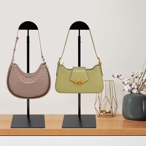 حامل شاشة محفظة ، 3 حزمة من محفظة الذهب تقف للعرض ، حامل حقيبة يد الفولاذ المقاوم للصدأ ، حامل أكياس الكتف القابل للتعديل ، للمتاجر التجارية والحفلات التجارية in Kuwait