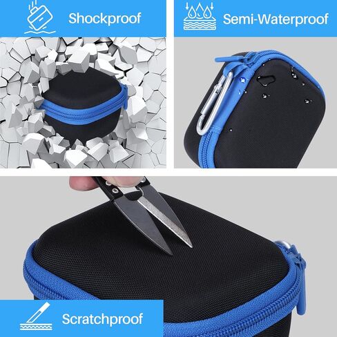 Lebakort Hard Case Compatible with Izzo Swami 6000 Handheld Golf GPS (Black + Blue Case) in Saudi Arabia