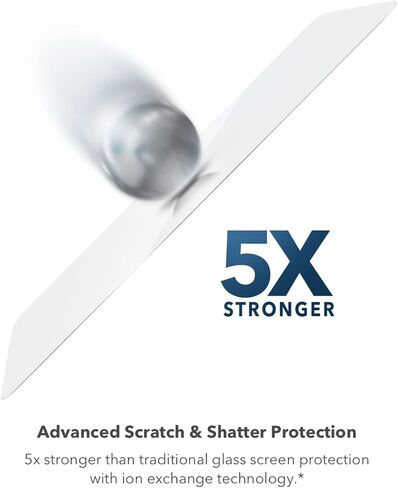 ZAGG Glass Elite Samsung S24 FE Screen Protector – Ultra-Strong, 5x Stronger Tempered Glass, Smudge-Resistant, Made with Recycled Glass in Saudi Arabia