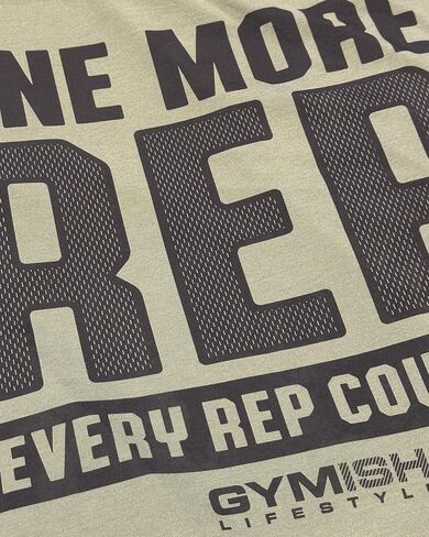 One Rep Count Keep Pushing Men's Training T-Shirt for Gym Bodybuilders in Kuwait