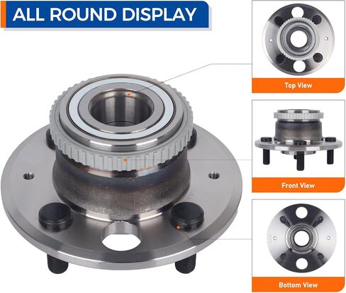 Parod 513105 محمل العجلات الخلفية وتجميع المحور الملائم لـ Acura Integra 1990-2001 ، Honda Civic 1992-2000 ، Civic Del Sol 1995-1997 W/ABS in Saudi Arabia