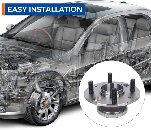 Parod 513105 محمل العجلات الخلفية وتجميع المحور الملائم لـ Acura Integra 1990-2001 ، Honda Civic 1992-2000 ، Civic Del Sol 1995-1997 W/ABS in Saudi Arabia