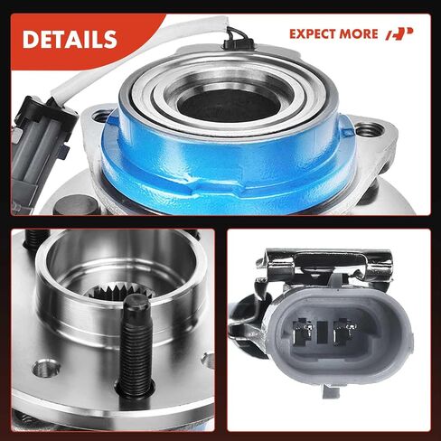 A-Premium Front Wheel Bearing and Hub Assembly with ABS & 5-Lug Compatible with Chevy Malibu 97-03, Classic 04-05, Oldsmobile Alero 99-04, Cutlass 97-99, Pontiac Grand Am 99-05, FWD in Saudi Arabia