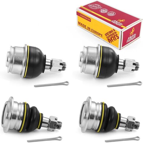 Metrix Premium Chassis Parts - 4 PC Front Upper & Front Lower Ball Joint Kit Fits 08-21 Lexus LX570, 08-21 Toyota Land Cruiser, 08-22 Sequoia, 07-21 Tundra, K500224, K500018, Made in Europe in Saudi Arabia