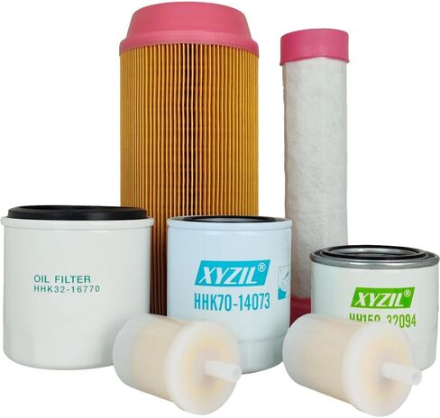 Maintenance Filter Kit Compatible with Kubota ZD326 ZD331 ZD326S ZD326P ZD326RP Oil Fuel Air HST Hydraulic HH150-32094 12581-43012 K3181-82240 K3181-82250 HHK70-14073 HHK32-16770 77700-08713 in Saudi Arabia