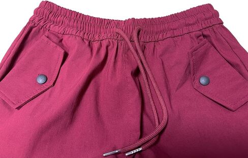 ناسكي سروال شحن عالي الخصر للنساء القتال سراويل العسكرية التي تتميز بأرجل واسعة مع 6 جيوب ， غير رسمية وراحة in Kuwait