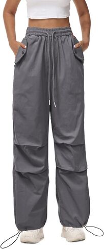 NASKY High Waisted Cargo Pants for Women Combat Military Trousers Featuring Wide Legs with 6 Pockets，Casual and Comfort in Kuwait