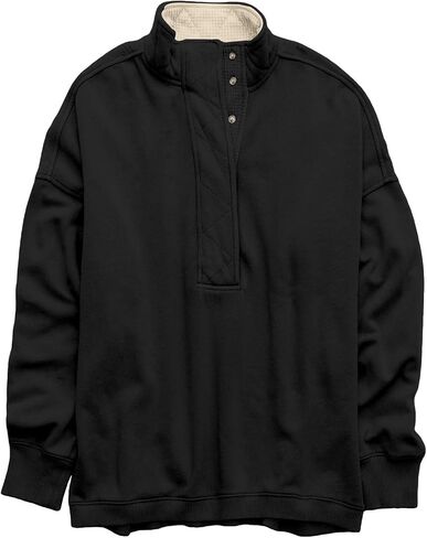 قميص من النوع الثقيل للنساء الزر غير الرسمي Henley Neck Pullover Tops Fashion Y2K Sweatshirt Winter Cloths in Saudi Arabia