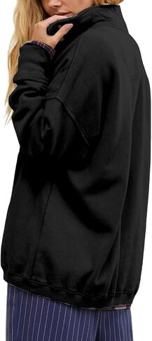 قميص من النوع الثقيل للنساء الزر غير الرسمي Henley Neck Pullover Tops Fashion Y2K Sweatshirt Winter Cloths in Saudi Arabia