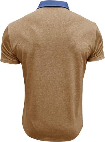 Golf Polos for Men Casual Shirts Classic Button Basic Short Sleeve Shirt Solid Tees Golf Stylish Tops with Pocket in Saudi Arabia