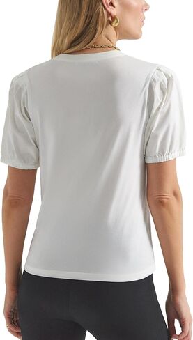 Derek Lam 10 Crosby Women's Eva Puff Sleeve Tee in Saudi Arabia
