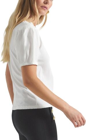 Derek Lam 10 Crosby Women's Eva Puff Sleeve Tee in Saudi Arabia