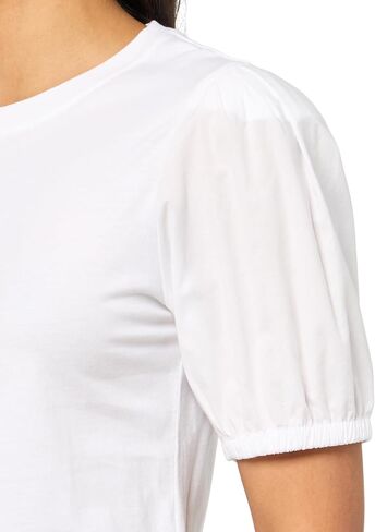 Derek Lam 10 Crosby Women's Eva Puff Sleeve Tee in Saudi Arabia