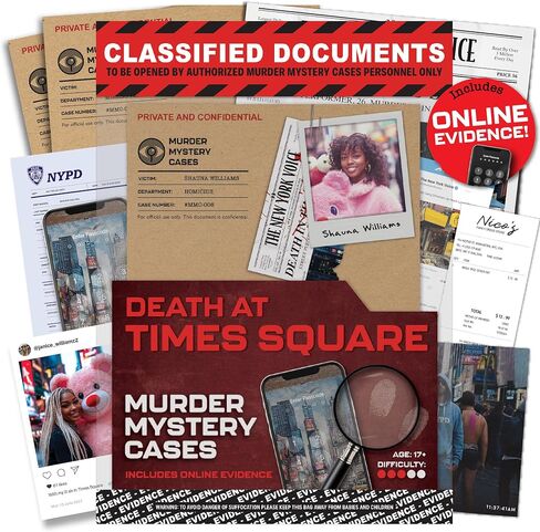 Murder Mystery Cases - Murder at The White House - Unsolved Murder Mystery Games for Adults - Escape Room Game w/Intriguing Cold Case Case File - Detective Games, Crime Solving, Mystery Game Fun in Kuwait