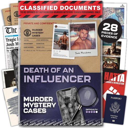 Murder Mystery Cases - Murder at The White House - Unsolved Murder Mystery Games for Adults - Escape Room Game w/Intriguing Cold Case Case File - Detective Games, Crime Solving, Mystery Game Fun in Kuwait