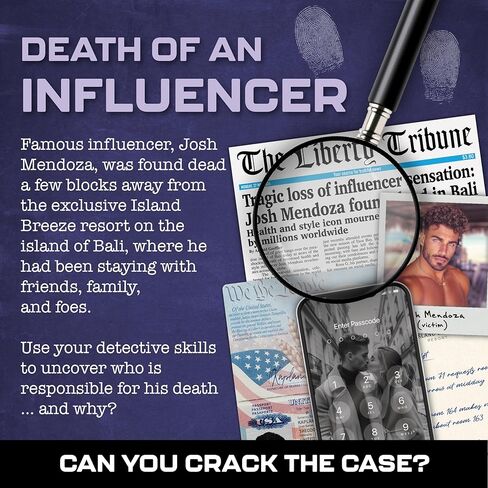 Murder Mystery Cases - Murder at The White House - Unsolved Murder Mystery Games for Adults - Escape Room Game w/Intriguing Cold Case Case File - Detective Games, Crime Solving, Mystery Game Fun in Kuwait