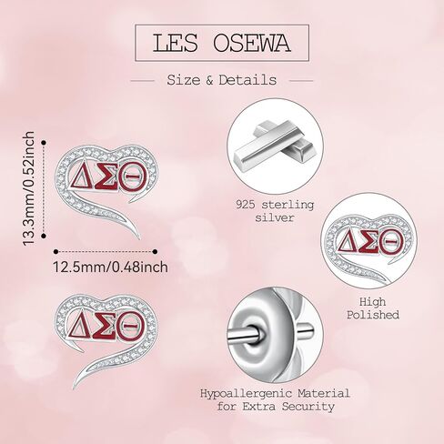 AKA/ZPB/DST/SGR/OES Sorority Gifts for Women 925 Sterling Silver Sorority Paraphernalia Gifts Greek Jewelry for Finer Women in Saudi Arabia