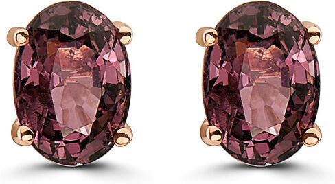 Le Vian Oval Gemstone Stud Earrings for Women | 14k Gold Studs for Her in Classic Prong Setting | Elegant Earrings Push Back in Saudi Arabia