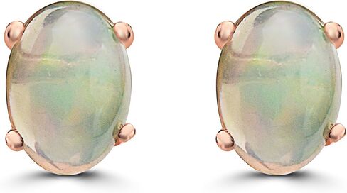 Le Vian Oval Gemstone Stud Earrings for Women | 14k Gold Studs for Her in Classic Prong Setting | Elegant Earrings Push Back in Saudi Arabia