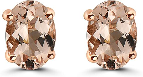 Le Vian Oval Gemstone Stud Earrings for Women | 14k Gold Studs for Her in Classic Prong Setting | Elegant Earrings Push Back in Saudi Arabia
