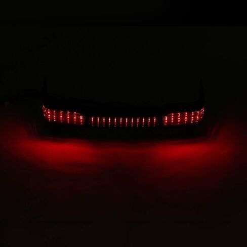 TCMT LED Tail Light Trunk Tour Pack حول نوبات ل Harley Touring Road Road Road Glide Glide Electra Glide 1997-2008 (Chrome) in Saudi Arabia