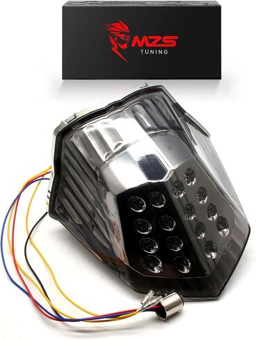 MZS Motorcycle Tail Light Compatible with FZ6R 2009-2017, LED Integrated Turn Signal Blinker Brake Taillight Accessories Smoke in Saudi Arabia