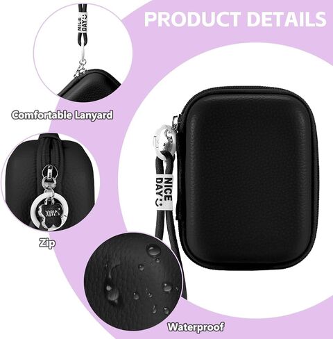 Digital Camera Case,Compact Camera Pouch for Sony ZV-1/for Ricoh GR/for Casio zr1000/for Canon G7/SX720/for Panasonic ZS110,Vlogging Cameras Storage Holder for Accessories SD Card(Pink) in Kuwait