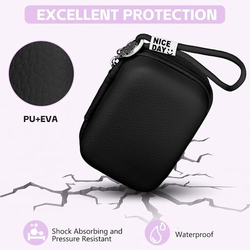 Digital Camera Case,Compact Camera Pouch for Sony ZV-1/for Ricoh GR/for Casio zr1000/for Canon G7/SX720/for Panasonic ZS110,Vlogging Cameras Storage Holder for Accessories SD Card(Pink) in Kuwait